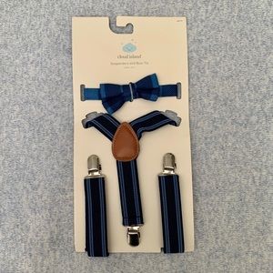 NWT Suspenders and Bow Tie Set, Size 0+